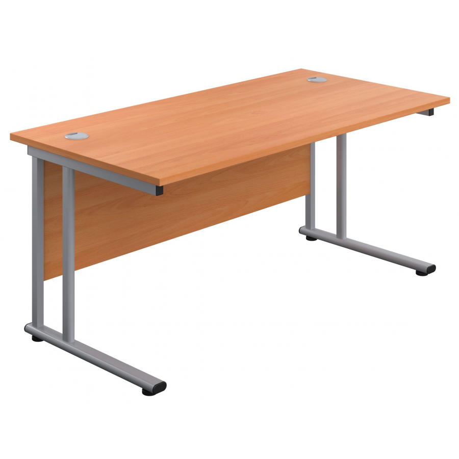 Olton Twin Cantilever  800mm Deep Straight Office Desk